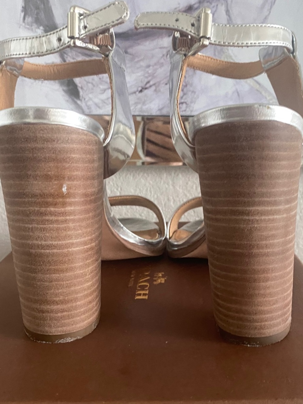 COACH LEXEY MIRROR METALLIC 9.5 - Picture 5 of 7